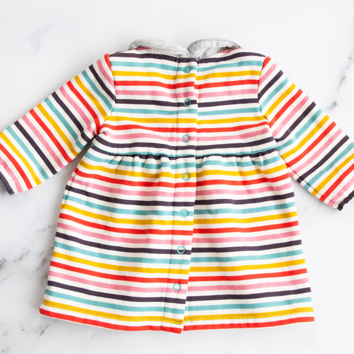 Baby Boden Stripe Dress (0-3M)