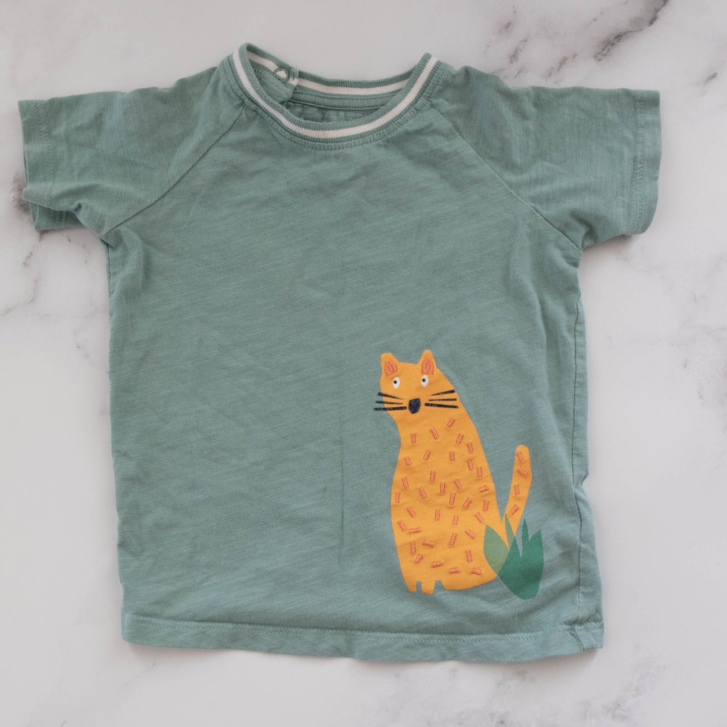 M&S Cat T-shirt (12-18M)