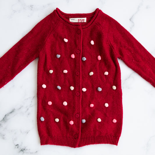 Cotton On Kids Pom Pom Cardigan (5Y)