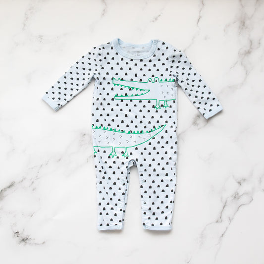 Cotton On Crocodile Polka Dot Suit (3-6M)