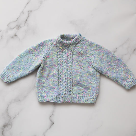 Pastel Blue Knit (3-6M)