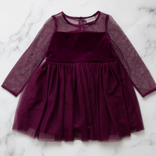 Purple Sparkle Dress (3Y)