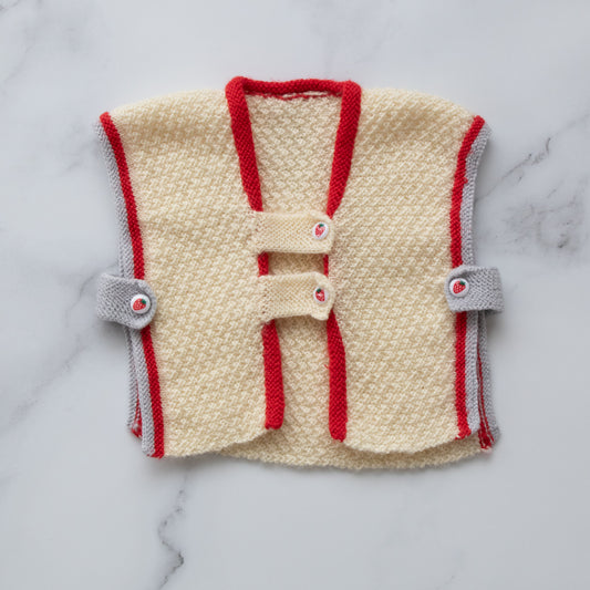 Strawberry Knit Vest (3-6M)